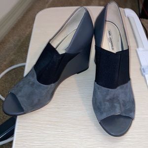 Karl Lagerfeld Paris - Peep-toe Wedges - Grey - Size 10